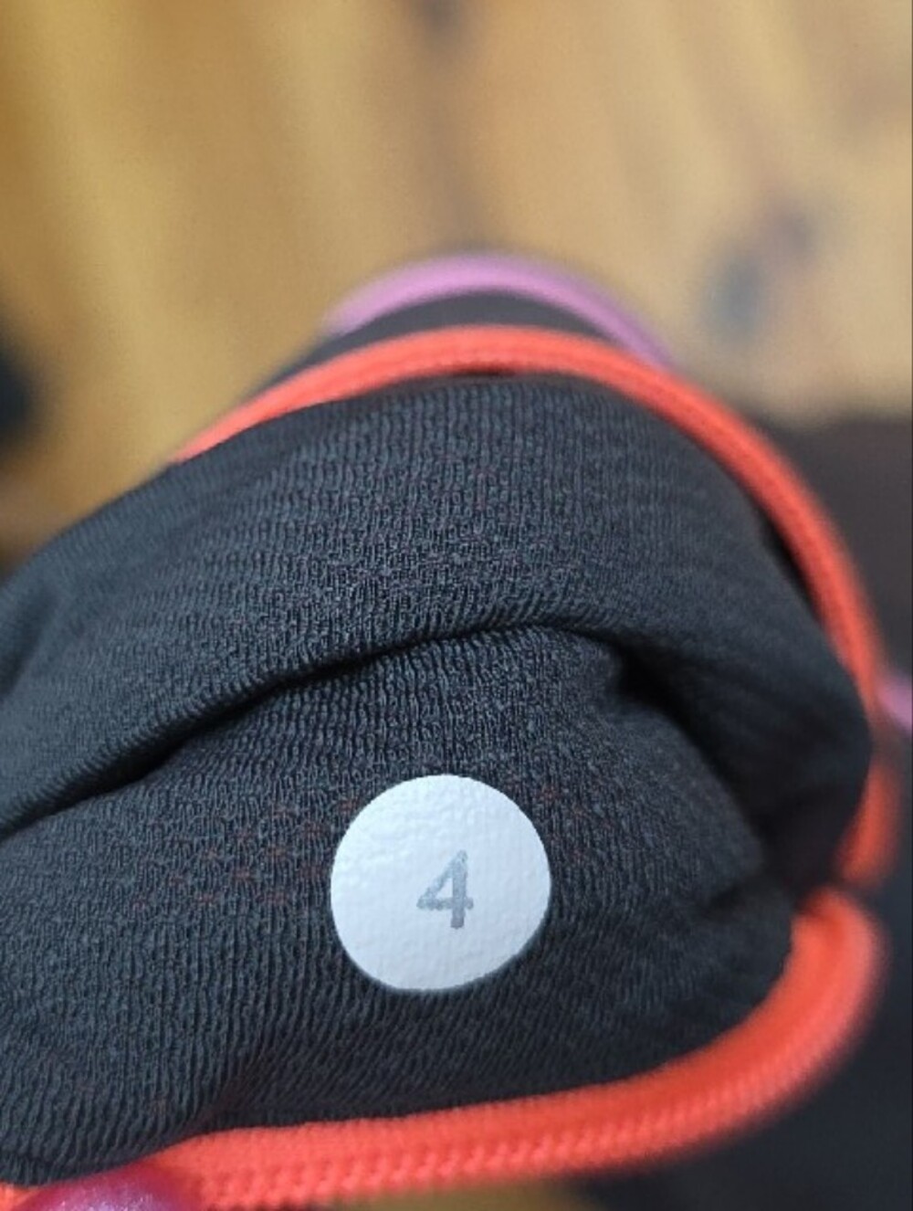 lululemon athletica High-Rise Charcoal Cropped Leggings with Pink Coral Sz 4 - Picture 12 of 12